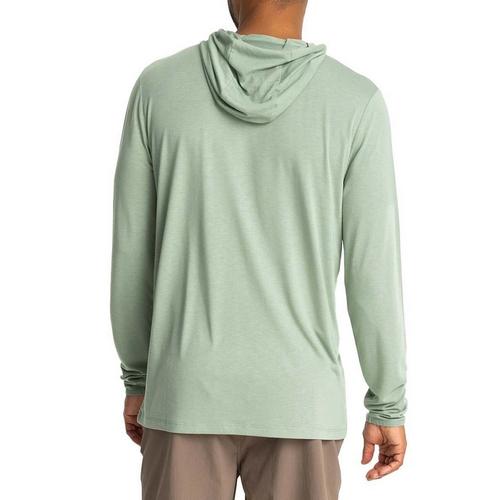 Men's Free Fly Bamboo Lightweight Long Sleeve Hooded T-Shirt - Primary Image