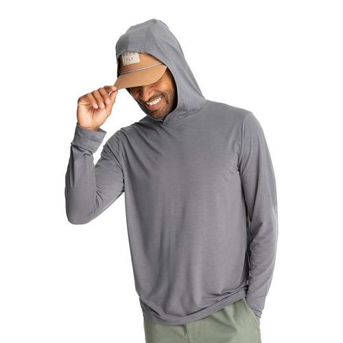 Men's Free Fly Elevate Lightweight Long Sleeve Hooded T-Shirt - Primary Image