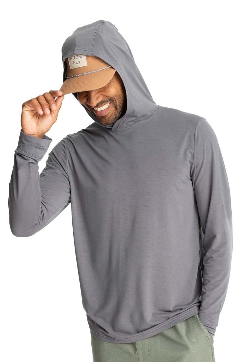 Men's Free Fly Elevate Lightweight Long Sleeve Hooded Fly Fishing T-Shirt