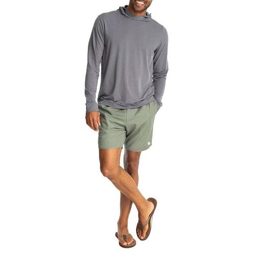 Men's Free Fly Elevate Lightweight Long Sleeve Hooded T-Shirt - Primary Image