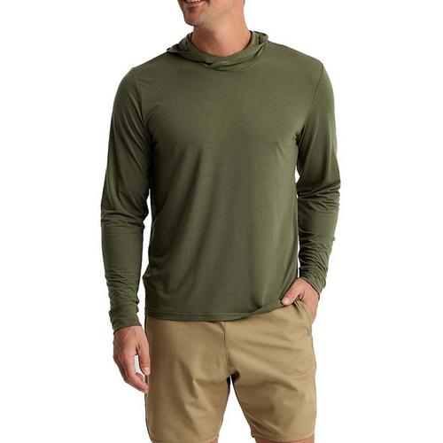 Men's Free Fly Elevate Lightweight Long Sleeve Hooded T-Shirt - Primary Image