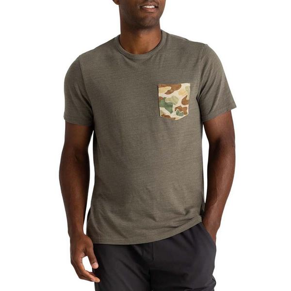 Men's Free Fly Vintage Camo Pocket T-Shirt