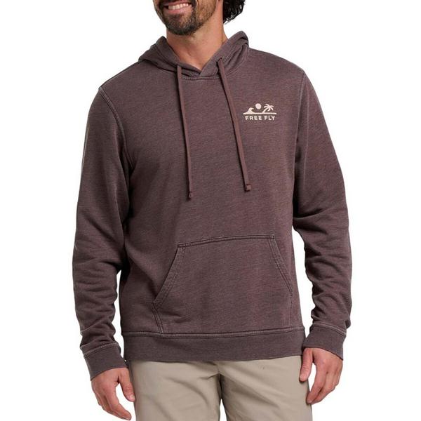 Men's Free Fly Rising Tide Fleece Fishing Hoodie Medium Heather