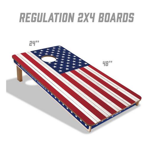 You The Fan USA Flag 2x4 Cornhole Board - Primary Image