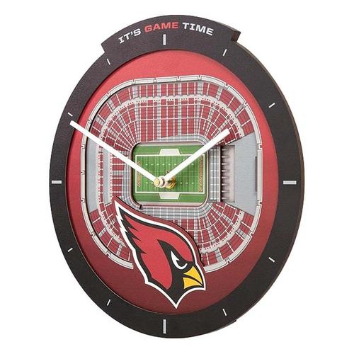 You The Fan Arizona Cardinals 3D StadiumView Clock - Primary Image
