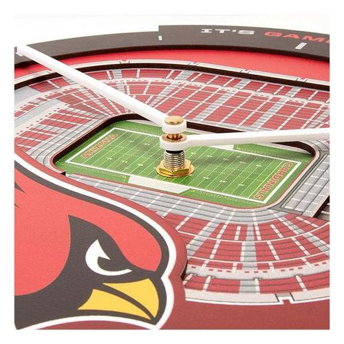 You The Fan Arizona Cardinals 3D StadiumView Clock - Primary Image
