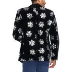 Men's Tipsy Elves Sequined Snowflake Velvet Blazer - Thumbnail 2 of 3