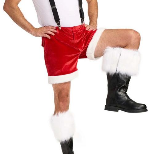 Men's Tipsy Elves Santa Lounge Shorts - Primary Image