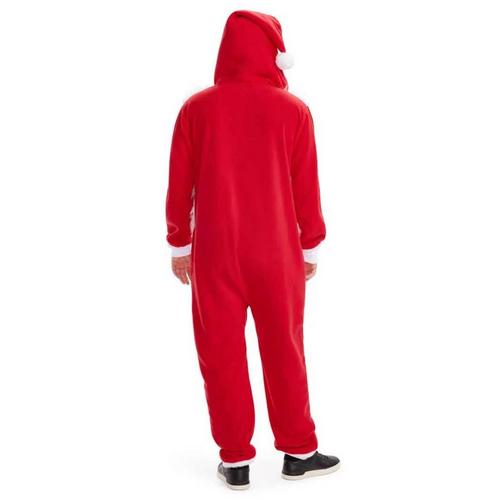 Men's Tipsy Elves Santa Close Up Onesie Pajamas - Primary Image