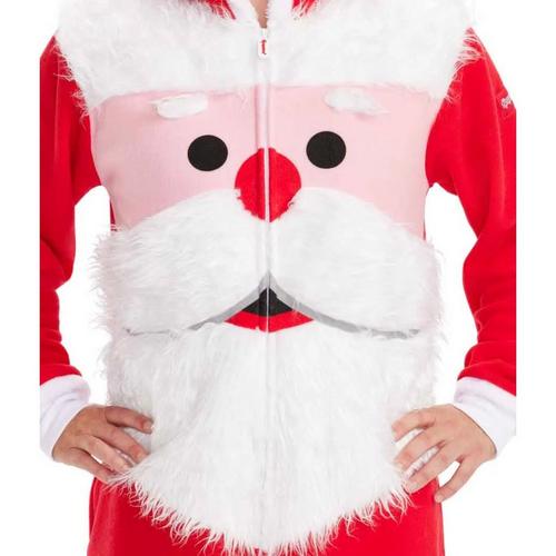 Men's Tipsy Elves Santa Close Up Onesie Pajamas - Primary Image