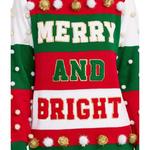 Women's Tipsy Elves Merry and Bright Mock Neck Pullover Sweater - Thumbnail 3 of 3