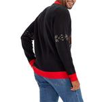 Men's Tipsy Elves Ho Ho Hello Light Up Ugly Christmas Pullover Sweater - Thumbnail 2 of 2