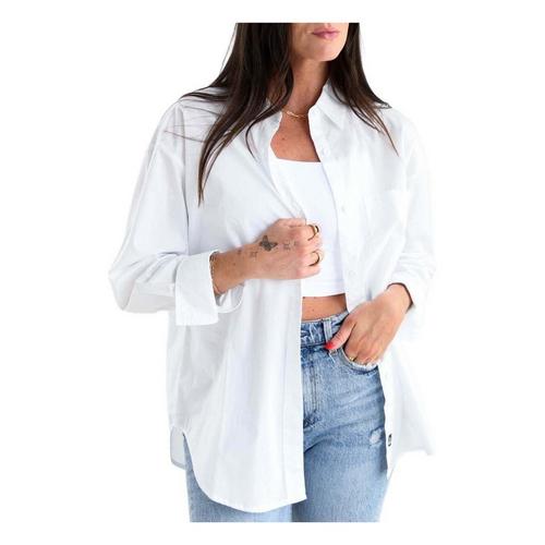 Gameday Social Women's Nebraska Cornhuskers Ripley Button Long Sleeve Button Up - Primary Image