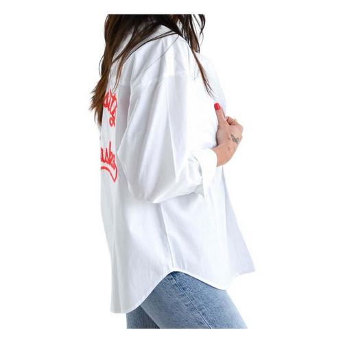 Gameday Social Women's Nebraska Cornhuskers Ripley Button Long Sleeve Button Up - Primary Image
