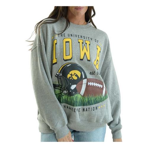 Gameday Social Women's Iowa Hawkeyes Football Malone Crew - Primary Image