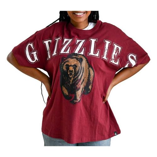 Gameday Social Women's Montana Grizzlies Southern Split Long Sleeve T-Shirt - Primary Image
