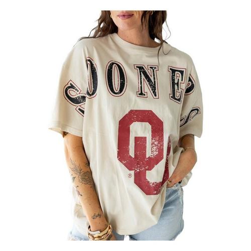 Gameday Social Women's Oklahoma Sooners Southern Split Long Sleeve T-Shirt - Primary Image