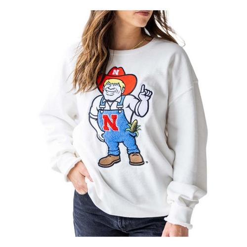 Gameday Social Women's Nebraska Cornhuskers Chenille Mascot Crew - Primary Image