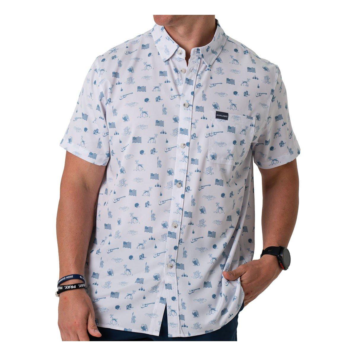 Men's BURLEBO Performance Button Up Shirt - BURLEBO