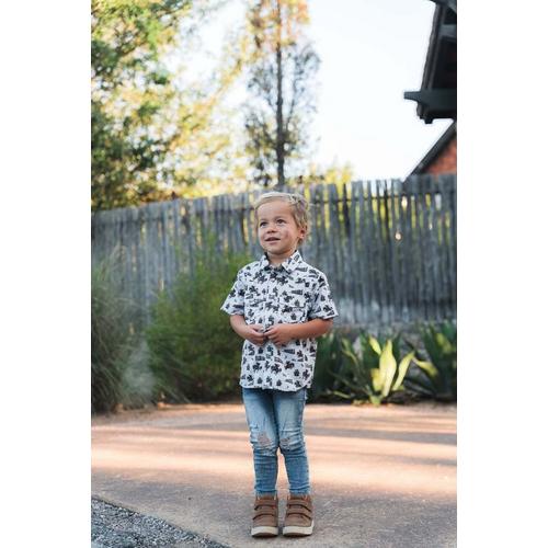 Kids' Burlebo Performance Western Button Up Shirt - Primary Image