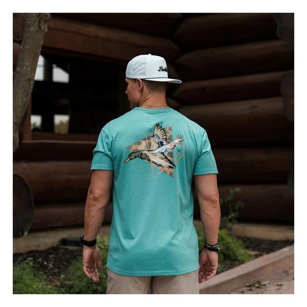 BURLEBO Men's  Pintail Triangle Duck T-Shirt