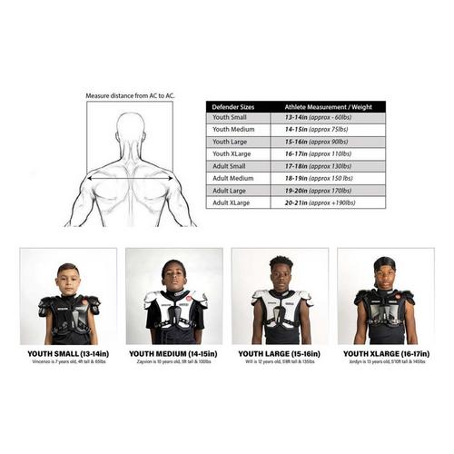 Youth Battle Defender Shoulder Pads - Primary Image