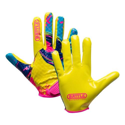 Youth Battle "Alien" Cameleon Receiver Football Gloves - Primary Image