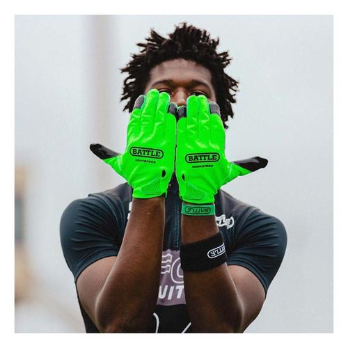 Youth Battle "I'm Him" Doom Speed Receiver Football Gloves - Primary Image