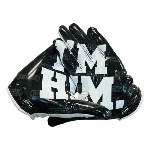 Adult Battle "I'm Him" Doom Speed Receiver Football Gloves - Primary Image