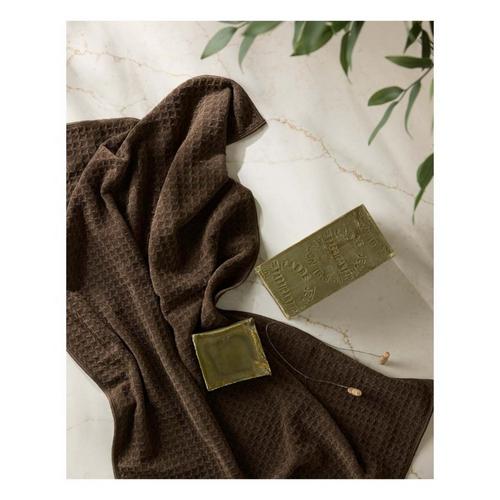 GEOMETRY Truffle Hand Towel - Primary Image