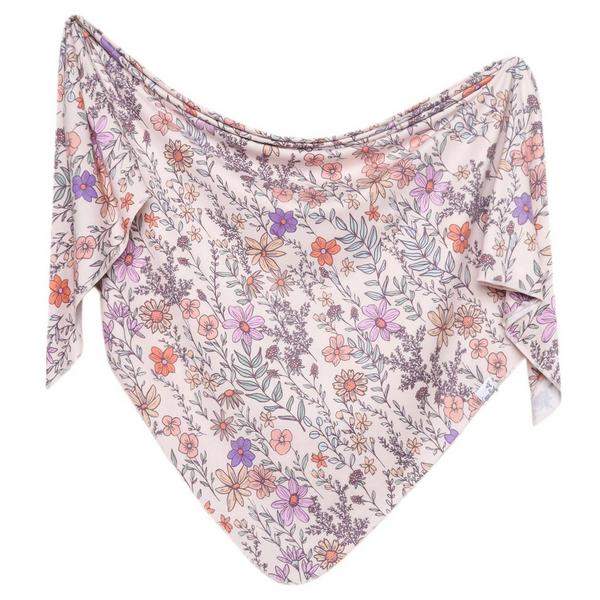 Copper Pearl Knit Baby Swaddle Blanket Flora