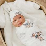 Baby Copper Pearl Top Knot Beanie - Thumbnail 2 of 2