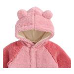 Baby Magnetic Me Sherpa Cb Raglan Henley Magnetic Hooded 1/4 Snap Fleece Pullover - Thumbnail 2 of 3