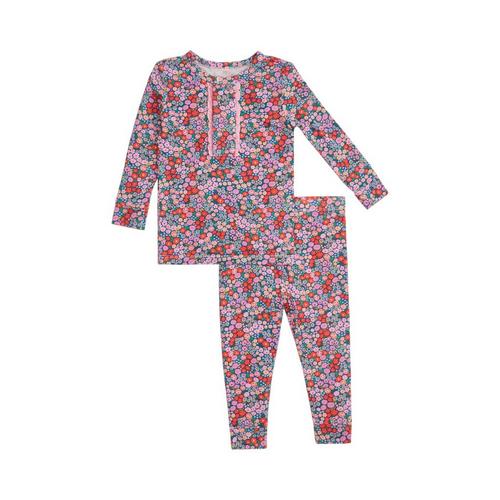Toddler Magnetic Me Ruffle Placket Pajama Set - Primary Image