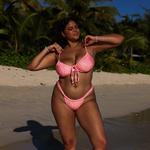 Women's Kulani Kinis Ruched Thong Swim Bottoms - Thumbnail 4 of 5