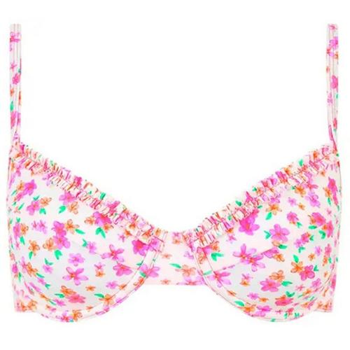 Women's Kulani Kinis Double Ruffle Underwire Swim Bikini Top - Primary Image