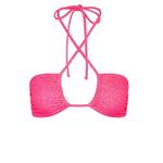 Women's Kulani Kinis Braided Tie Bandeau Swim Bikini Top - Thumbnail 1 of 3