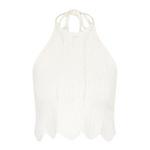 Women's Kulani Kinis Chevron Knit Halter Crop Tank Swim Cover Up - Thumbnail 1 of 3