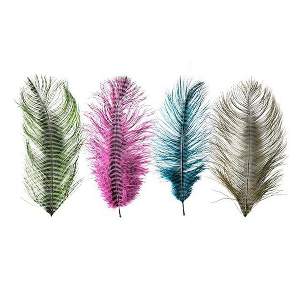 MONTANA FLY CO Montana Fly Barred Ostrich Plume Feathers