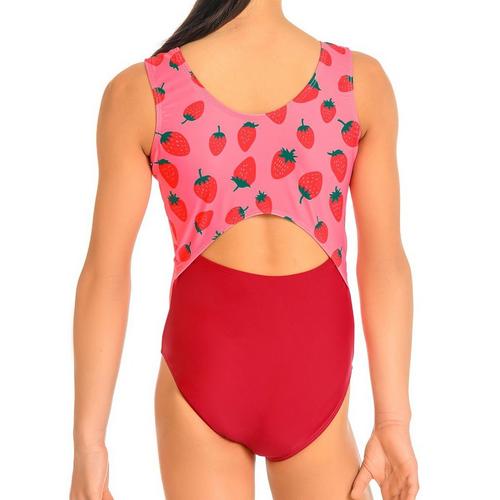 Girls' Destira Strawberry Fields Leotard - Primary Image