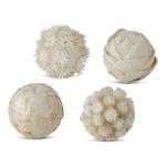 K&K Interiors 3.75in Cream Filler Ball (Styles May Vary) - Thumbnail 1 of 2