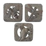 K&K Interiors 12in Cement Stepping Stone (Styles May Vary) - Thumbnail 1 of 4