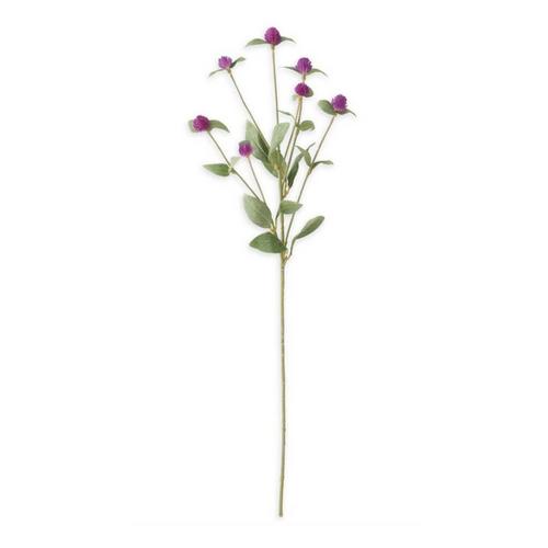 K&K Interiors 28in Purple Globe Amaranth Spray - Primary Image