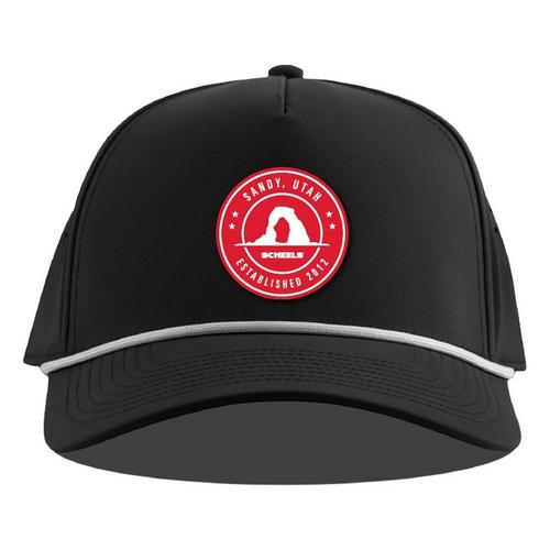 Branded Bills Sandy SCHEELS Curved 5-Panel Circle Patch Rope Snapback Hat - Primary Image