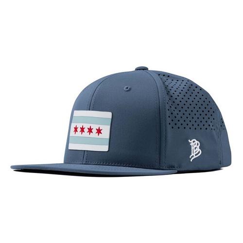 Branded Bills Chicago Flag PVC Flat Performance Snapback Hat - Primary Image