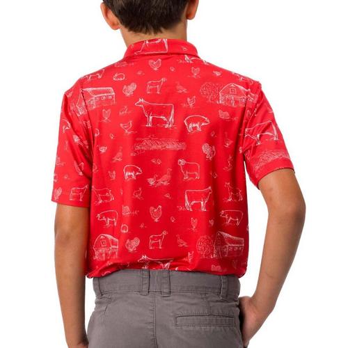 Kids' Waggle Golf Old MacDonald Polo - Primary Image
