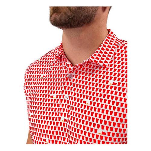 Men's Waggle Golf Provisions Print Polo - Primary Image