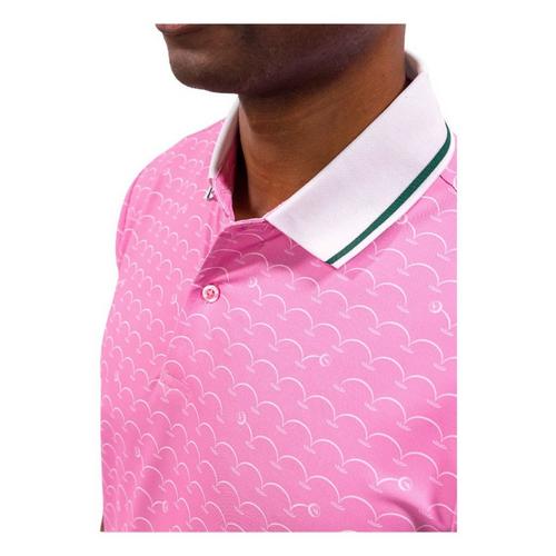 Men's Waggle Golf Azalea Collection Polo - Primary Image