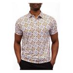 Men's Waggle Golf Provisions Print Polo - Thumbnail 1 of 6