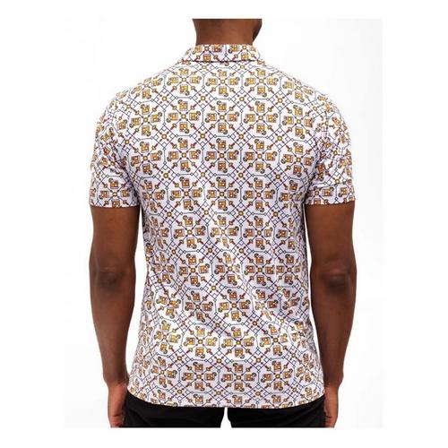 Men's Waggle Golf Provisions Print Polo - Primary Image